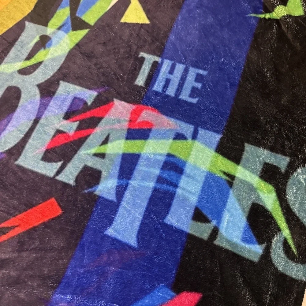 The Beatles Music WPAP Pop Art Plush Fleece Throw Blanket Décor Rock Music